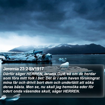 Jeremia 23:2 SV1917 Bible Verse Image