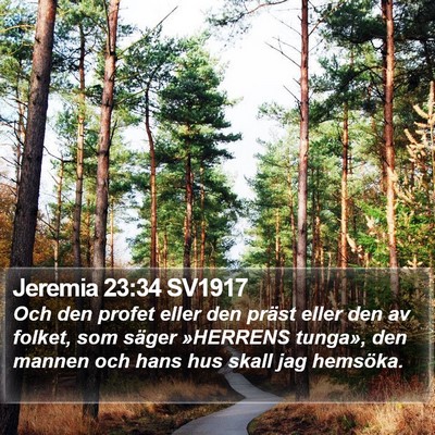 Jeremia 23:34 SV1917 Bible Verse Image