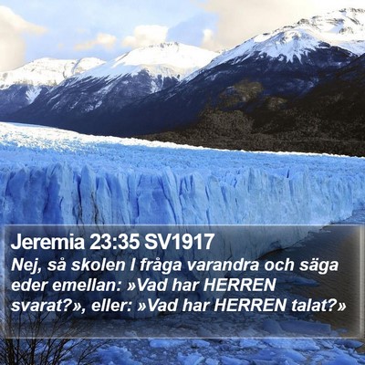 Jeremia 23:35 SV1917 Bible Verse Image