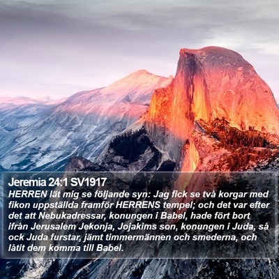 Jeremia 24:1 SV1917 Bible Verse Image