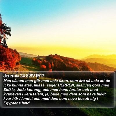 Jeremia 24:8 SV1917 Bible Verse Image
