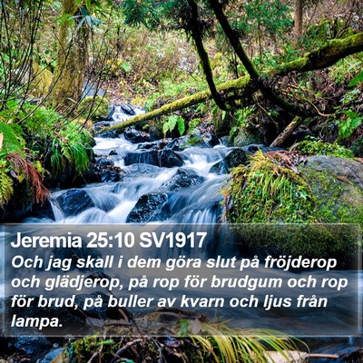 Jeremia 25:10 SV1917 Bible Verse Image