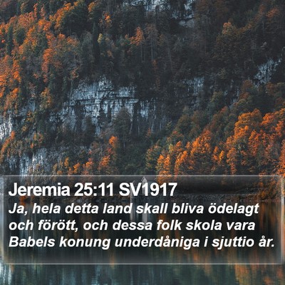 Jeremia 25:11 SV1917 Bible Verse Image