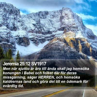 Jeremia 25:12 SV1917 Bible Verse Image