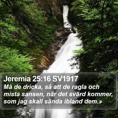 Jeremia 25:16 SV1917 Bible Verse Image