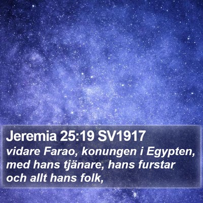 Jeremia 25:19 SV1917 Bible Verse Image