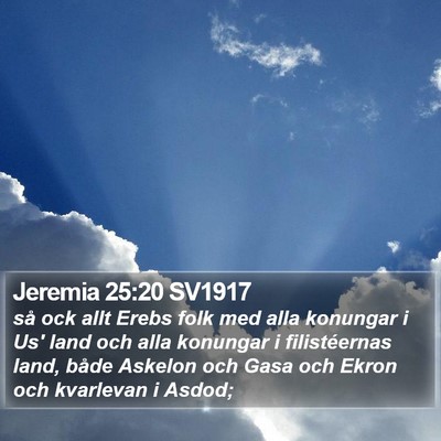 Jeremia 25:20 SV1917 Bible Verse Image