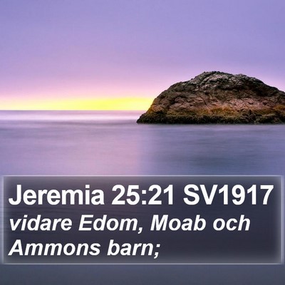 Jeremia 25:21 SV1917 Bible Verse Image