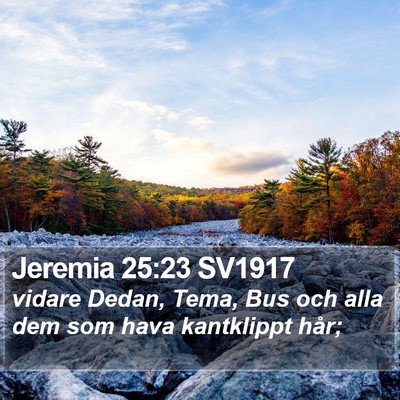 Jeremia 25:23 SV1917 Bible Verse Image