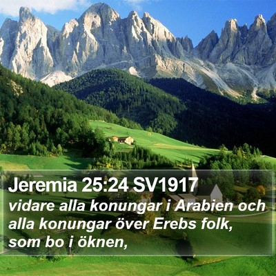 Jeremia 25:24 SV1917 Bible Verse Image