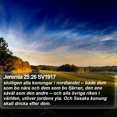Jeremia 25:26 SV1917 Bible Verse Image