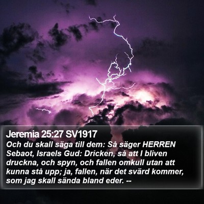 Jeremia 25:27 SV1917 Bible Verse Image