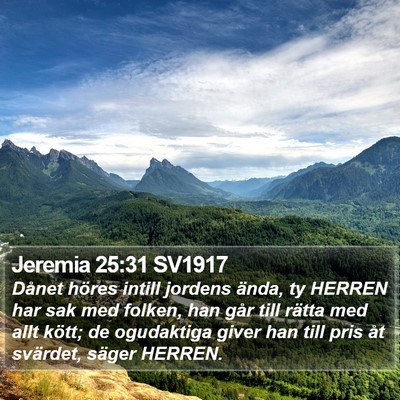 Jeremia 25:31 SV1917 Bible Verse Image