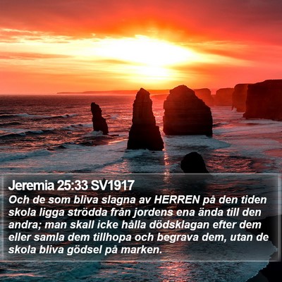 Jeremia 25:33 SV1917 Bible Verse Image
