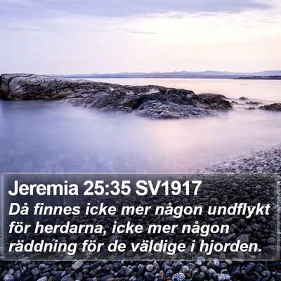 Jeremia 25:35 SV1917 Bible Verse Image