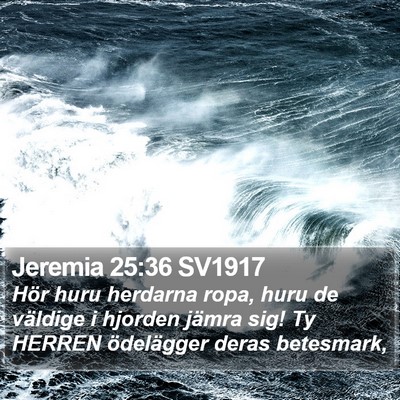 Jeremia 25:36 SV1917 Bible Verse Image