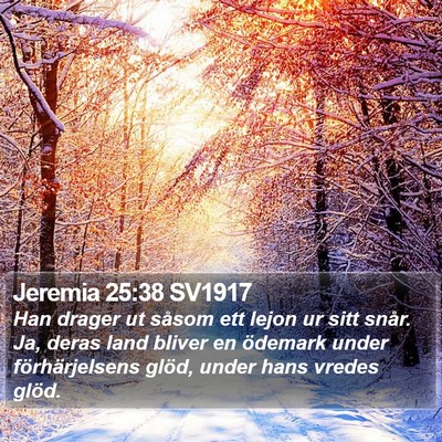 Jeremia 25:38 SV1917 Bible Verse Image