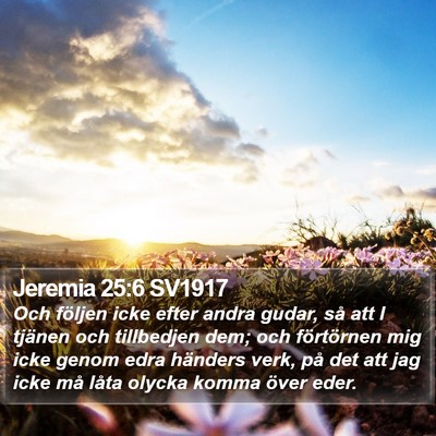 Jeremia 25:6 SV1917 Bible Verse Image