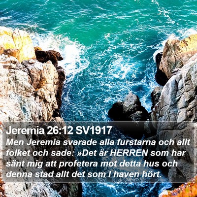 Jeremia 26:12 SV1917 Bible Verse Image
