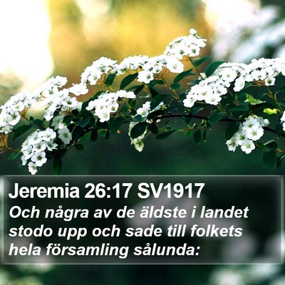 Jeremia 26:17 SV1917 Bible Verse Image