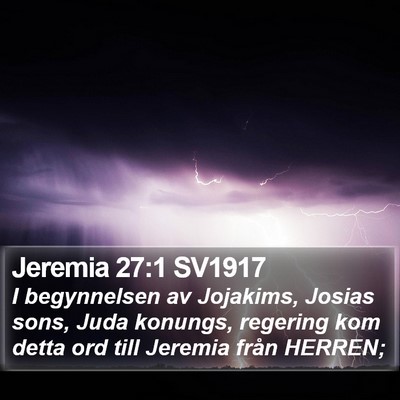 Jeremia 27:1 SV1917 Bible Verse Image