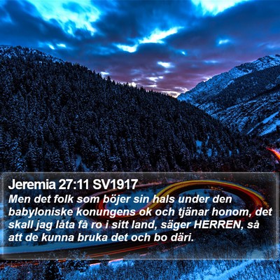 Jeremia 27:11 SV1917 Bible Verse Image