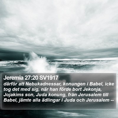 Jeremia 27:20 SV1917 Bible Verse Image