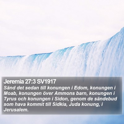 Jeremia 27:3 SV1917 Bible Verse Image