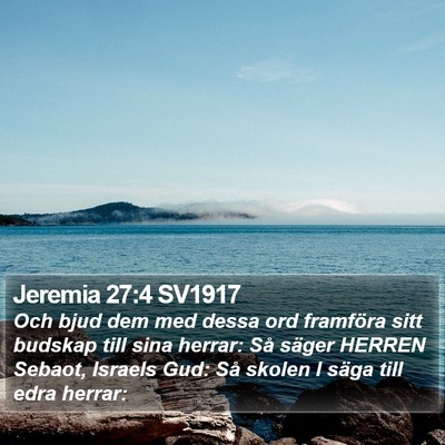 Jeremia 27:4 SV1917 Bible Verse Image