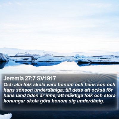 Jeremia 27:7 SV1917 Bible Verse Image