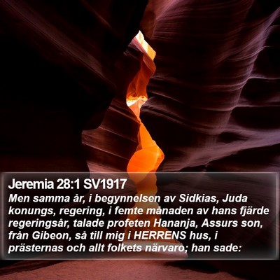 Jeremia 28:1 SV1917 Bible Verse Image
