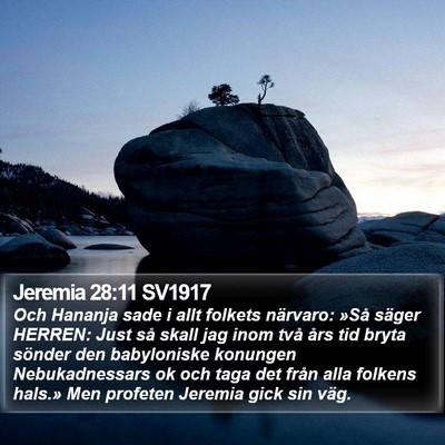 Jeremia 28:11 SV1917 Bible Verse Image