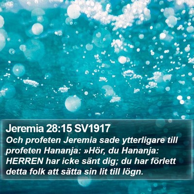 Jeremia 28:15 SV1917 Bible Verse Image