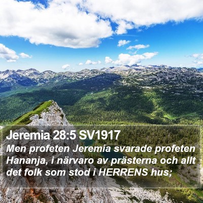Jeremia 28:5 SV1917 Bible Verse Image
