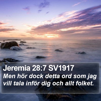 Jeremia 28:7 SV1917 Bible Verse Image