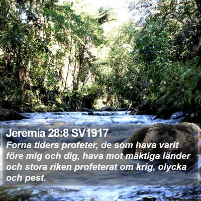 Jeremia 28:8 SV1917 Bible Verse Image