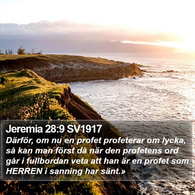 Jeremia 28:9 SV1917 Bible Verse Image
