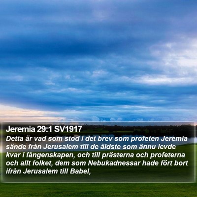 Jeremia 29:1 SV1917 Bible Verse Image