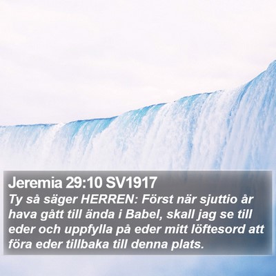 Jeremia 29:10 SV1917 Bible Verse Image