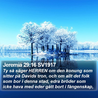 Jeremia 29:16 SV1917 Bible Verse Image
