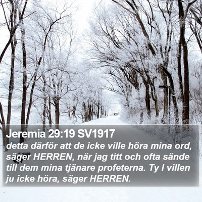 Jeremia 29:19 SV1917 Bible Verse Image