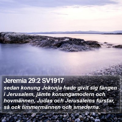 Jeremia 29:2 SV1917 Bible Verse Image