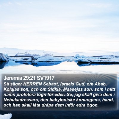 Jeremia 29:21 SV1917 Bible Verse Image
