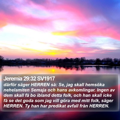 Jeremia 29:32 SV1917 Bible Verse Image