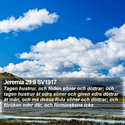 Jeremia 29:6 SV1917 Bible Verse Image