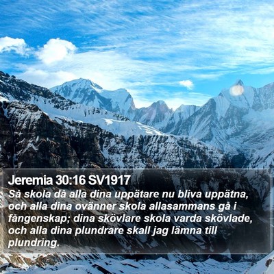 Jeremia 30:16 SV1917 Bible Verse Image