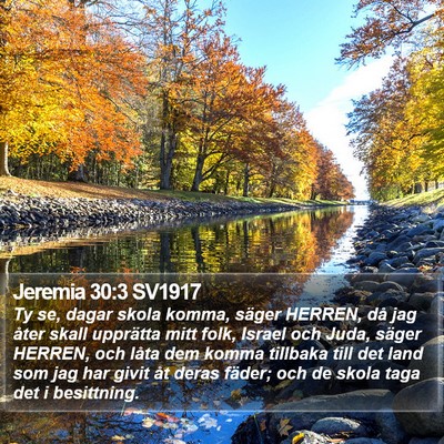 Jeremia 30:3 SV1917 Bible Verse Image