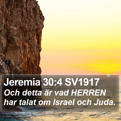 Jeremia 30:4 SV1917 Bible Verse Image
