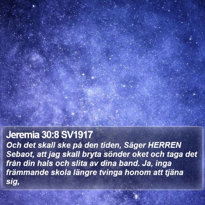 Jeremia 30:8 SV1917 Bible Verse Image