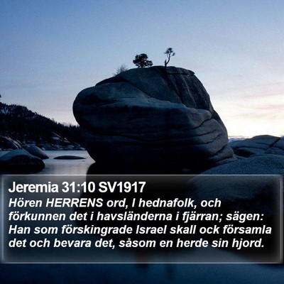 Jeremia 31:10 SV1917 Bible Verse Image